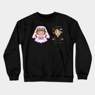 8-bit Bride and Groom Crewneck Sweatshirt